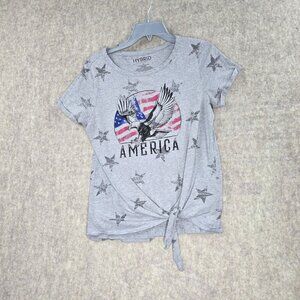 Hybrid Apparel Womens Patriotic Graphic Tee Size M